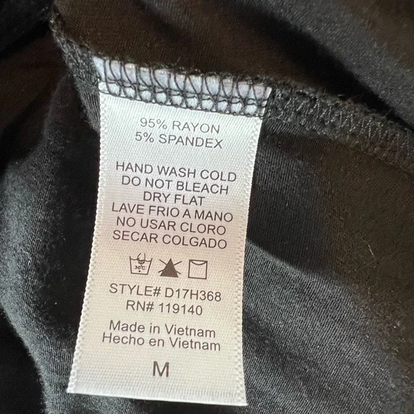 Double Zero Black Asymmetrical Tiered Sundress - Picture 7 of 7